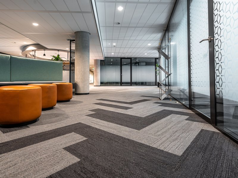 Commercial flooring installation by Summit Flooring Group